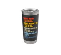 Things We Did Sarcastic Music Checklist Testo canzone Classico Bicchiere termico in acciaio inox doppia parete