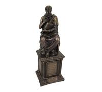 Things2Die4 Filosofia della statua di Platone con finitura bronzo