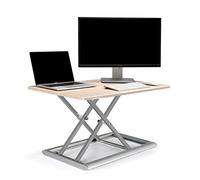 Thingyclub® da scrivania convertitore altezza regolabile Sit a supporto per PC e monitor, 765 x 51 mm, superficie di lavoro