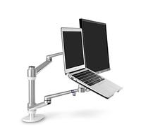 Thingyclub®, supporto universale da scrivania, regolabile, in alluminio, completamente movibile, supporto con staffa