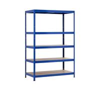 THINIA HOME Scaffale modulare in acciaio con 5 ripiani regolabili, per uso domestico e professionale, 180 x 120 x 60 cm, 1250 kg