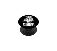 THINK AGAINST THE CURRENT Pensiero Libero Controcorrente PopSockets PopGrip Adesivo