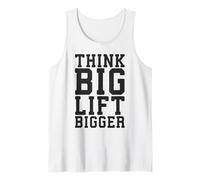 Think Big Lift Bigger - Palestra Allenamento Fitness Motivazionale Canotta