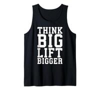 Think Big Lift Bigger - Palestra Allenamento Fitness Motivazionale Canotta