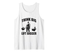 Think Big Lift Bigger Ronnie Gym Workout Fitness Motivation Canotta