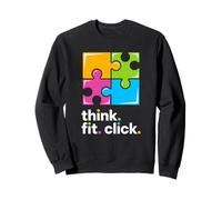 Think Fit Click Interlocking Puzzle Pieces Logica Felpa