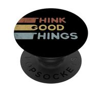 Think Good Things Tutto andrà bene Ispirazione retrò PopSockets PopGrip Adesivo