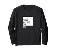 Think Outside Frase Motivation Creativo Different Particolare Maglia a Manica