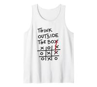 Think Outside The Box - Motivational Tic Tac Toe Design Canotta