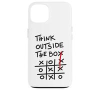 Think Outside the Box - Motivational Tic Tac Toe Design Custodia per iPhone 13