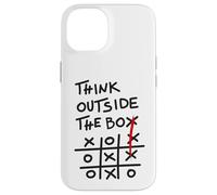 Think Outside the Box - Motivational Tic Tac Toe Design Custodia per iPhone 14