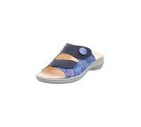 Think! Pantofole da Donna Camilla in Pelle, Indigo Kombi 8030, 38 EU