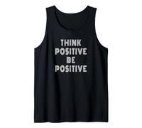 Think Positive Be Positive Motivational Citazione Ispirazione Canotta