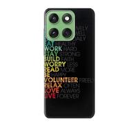 Think Positive Words Quotes Case Cover Custodia per Motorola Edge 60