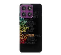 Think Positive Words Quotes Case Cover Custodia per Motorola Edge 60 Pro