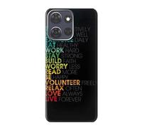 Think Positive Words Quotes Case Cover Custodia per Motorola Moto G Power (2025)