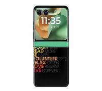 Think Positive Words Quotes Case Cover Custodia per Motorola Razr 60, Razr 2025
