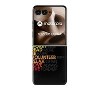 Think Positive Words Quotes Case Cover Custodia per Motorola Razr 60 Ultra, Razr Ultra 2025