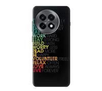 Think Positive Words Quotes Case Cover Custodia per OnePlus 13R