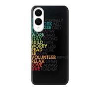Think Positive Words Quotes Case Cover Custodia per Samsung Galaxy S25 Edge