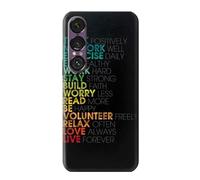 Think Positive Words Quotes Case Cover Custodia per Sony Xperia 1 VII