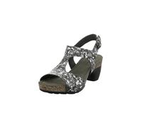 Think! Sandalo da donna Traudi con fodera in pelle, Nero 9000, 36 EU