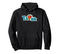 Think Skateboards Red Bulb Logo - Skateboard 90s Throwback Felpa con Cappuccio