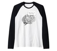 Think, While It's Still Legal: Free Speech & Thinking Brain Maglia con Maniche Raglan