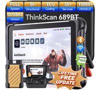 ThinkCar 689BT OBD2 Scanner Diagnosi Auto Sistema Completo Codifica ECU 35 Reset