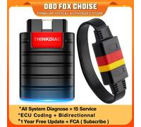 THINKCAR THINKDIAG Codifica ECU Test attivo Strumenti diagnostici per auto Strumenti scanner OBD2 per auto Lettore di codici 1 anno Aggiornamento gratuito PK EDIAG