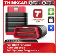 THINKCAR THINKDIAG Mini OBD2 Scanner Bluetooth, Strumento di scansione diagnostica per auto per diagnosi di tutti i sistemi Leggi/cancella codice di errore Universale