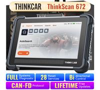 THINKCAR THINKSCAN 672 OBD2 Scanner CAN FD obd2 Strumento Controllo bidirezionale Diagnosi completa del sistema 28 ripristini Gratuito a vita