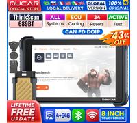 THINKCAR THINKSCAN 689BT Strumento diagnostico OBD2 per auto DoIP CAN FD Tutti i sistemi 34 Reset Codifica ECU Strumento di scansione di controllo bidirezionale