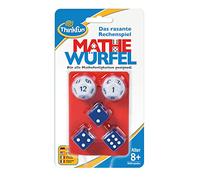 ThinkFun - 76317 Math Dice - Migliora il tuo punteggio in matematica in modo giocoso. Tutti i tipi di calcolo sono consentiti, ma non obbligatori. Con una pratica borsa da trasporto.