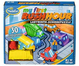 ThinkFun 76412 - My first Rush Hour - Das bekannte Stau-Spiel für Kinder ab 3 Jahren, Logikspiel für 1 Spieler, mit Aufgaben für Anfänger und Experten: Erkennen und bewegen - Labyrinth Spiel