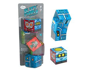 ThinkFun 76425 Block Chain:Robot - La nuova Brainteaser per ragazze e ragazzi a partire dagli 8 anni di età, allenamento cervello con catena a dado, perfetto da portare con sé e da regalare