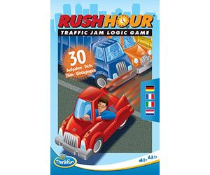 ThinkFun 76439 - Rush Hour - Il famoso gioco di logica in formato compatto come gioco da viaggio per bambini e adulti a partire dagli 8 anni in su