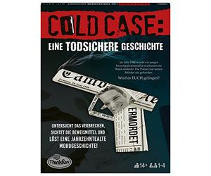 ThinkFun - 76464 - Cold Case: una storia infallibile. Il thriller poliziesco a casa tua. Chi trova l'assassino? Un gioco di puzzle per uno o in gruppo a partire dai 14 anni