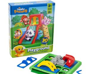 ThinkFun Friends: Playground - Hide & Seek Puzzle Game per bambini in età prescolare - 30 sfide per il divertimento nella risoluzione dei problemi - Età 3+