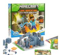 ThinkFun Minecraft Cave Adventure | Gioco di puzzle di strategia senza schermo | 40 sfide logiche | Età 8+