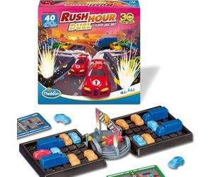 ThinkFun - Rush Hour Duel, Gioco da tavolo, Rompicapo per 2 giocatori | Sfida il tuo avversario e libera per primo l'auto dal traffico. 40 sfide di logica per 2 giocatori dagli 8 anni.