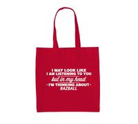 Thinking About Bazball - Borsa Tote IN Tela - Ashes Cricket Tour Player Love