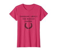 Thinking About The Roman Empire Frase Divertente, Meme Maglietta, Donna, Rosso mélange, L