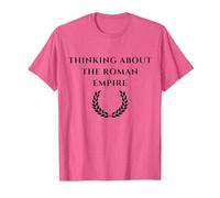 Thinking About The Roman Empire Frase Divertente, Meme Maglietta, Uomo, Rosa mélange, M