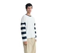 Thinking MU - Top a Maniche Lunghe a Righe - - Tops - Uomo - Bianco - M