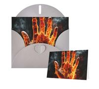 Thinking of You Biglietti con buste, biglietto di auguri con fiamma, biglietti vuoti per tutte le occasioni, compleanno, ringraziamento, biglietti per inviti di nozze, San Valentino, 10 x 15 cm