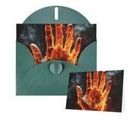 Thinking of You Biglietti con buste, biglietto di auguri con fiamma, biglietti vuoti per tutte le occasioni, compleanno, ringraziamento, biglietti per inviti di nozze, San Valentino, 10 x 15 cm