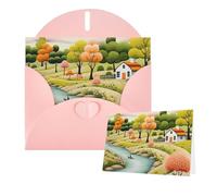 Thinking of You Biglietti con buste, biglietto di auguri Country Lifestyle per tutte le occasioni, compleanno, ringraziamento, biglietti per inviti di nozze, San Valentino, 10 x 15 cm