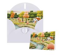 Thinking of You Biglietti con buste, biglietto di auguri Country Lifestyle per tutte le occasioni, compleanno, ringraziamento, biglietti per inviti di nozze, San Valentino, 10 x 15 cm