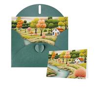 Thinking of You Biglietti con buste, biglietto di auguri Country Lifestyle per tutte le occasioni, compleanno, ringraziamento, biglietti per inviti di nozze, San Valentino, 10 x 15 cm